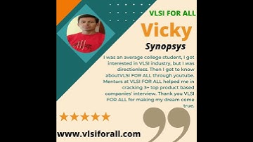 Vicky placed at Synopsys & Logic Fruit Tech | Reviews | Testimonials | Best VLSI Training by Experts