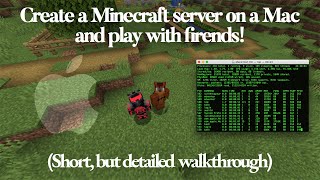 How to create a Minecraft Server on a Mac & play with friends (detailed walkthrough)