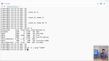 Monitor used disk space with a shell script (part 1/2)
