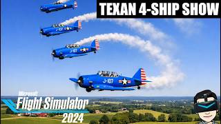 Virtual Airshow: T‑6 Texan Aerobatics with the NAAF Demo Team | Microsoft Flight Simulator 2024 VR