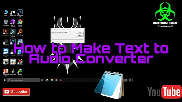 How to make text to audio converter in notepad
