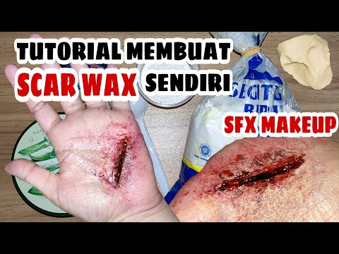 TUTORIAL CARA MEMBUAT SCAR WAX SENDIRI | TUTORIAL SFX MAKEUP | MAKEUP LUKA
