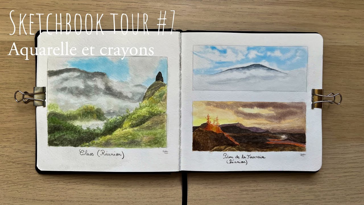 Sketchbook De Voyage 12x12 Cm – Papier Aquarelle 300 G/m² Hot Press, Couverture Coton, Pour Artistes - 4