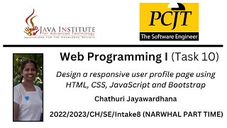 Web Project Task 10 | 1st Year | Java Institute | Chathuri Jayawardhana