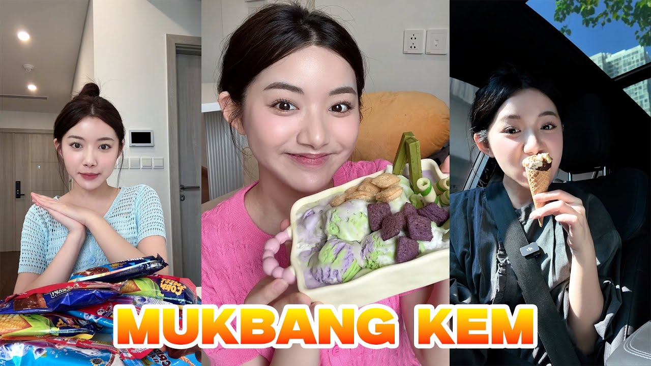 TỔNG HỢP MUKBANG KEM | Đại Tiệc Kem Siêu To Khổng Lồ – Ăn Mát Lạnh Đã Tê Người! 🍦🔥
