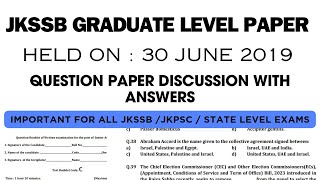 Jkssb previous year paper Todays paper with answers Solved paper Jkssb paper#jkssb#jkssbvlw#forester