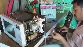 Microwave fan motor not working 👷🧰🛞💯