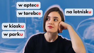 MIEJSCOWNIK. końcówka -U vs. -E