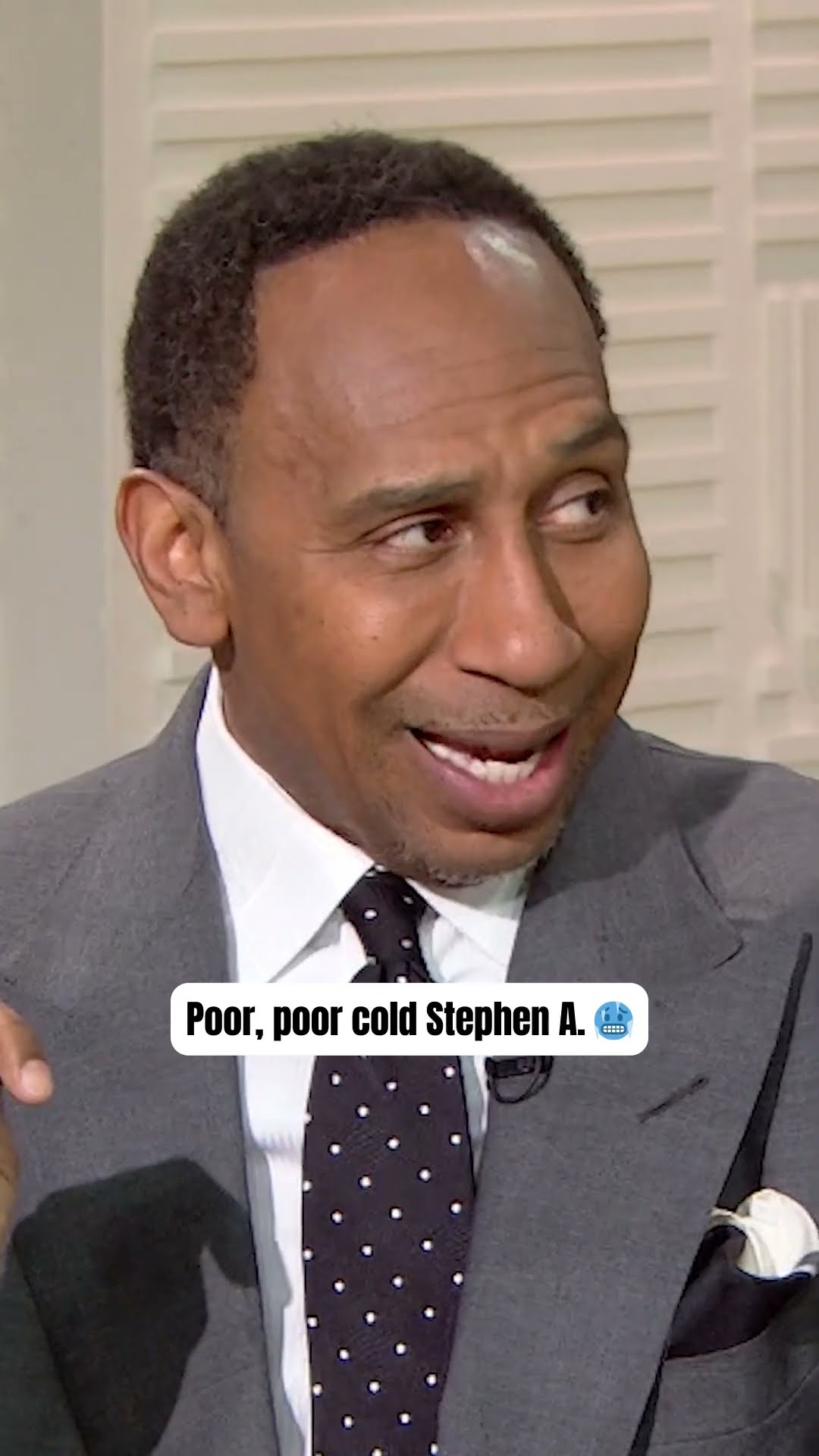 Weatherman Stephen A. was NOT HAVING the Atlanta cold ❄️