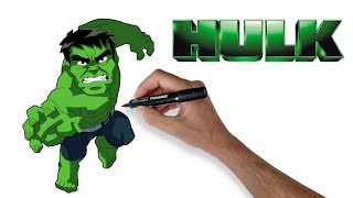 How to draw Hulk | Avengers Hulk Drawing and Coloring