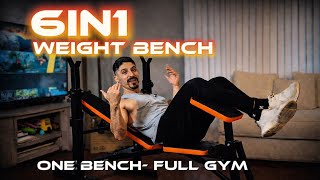 No gym, no problem | 6IN1 weight bench from Yoleo 