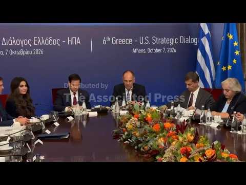 Rubio and Greek counterpart hold roundtable meeting in Athens