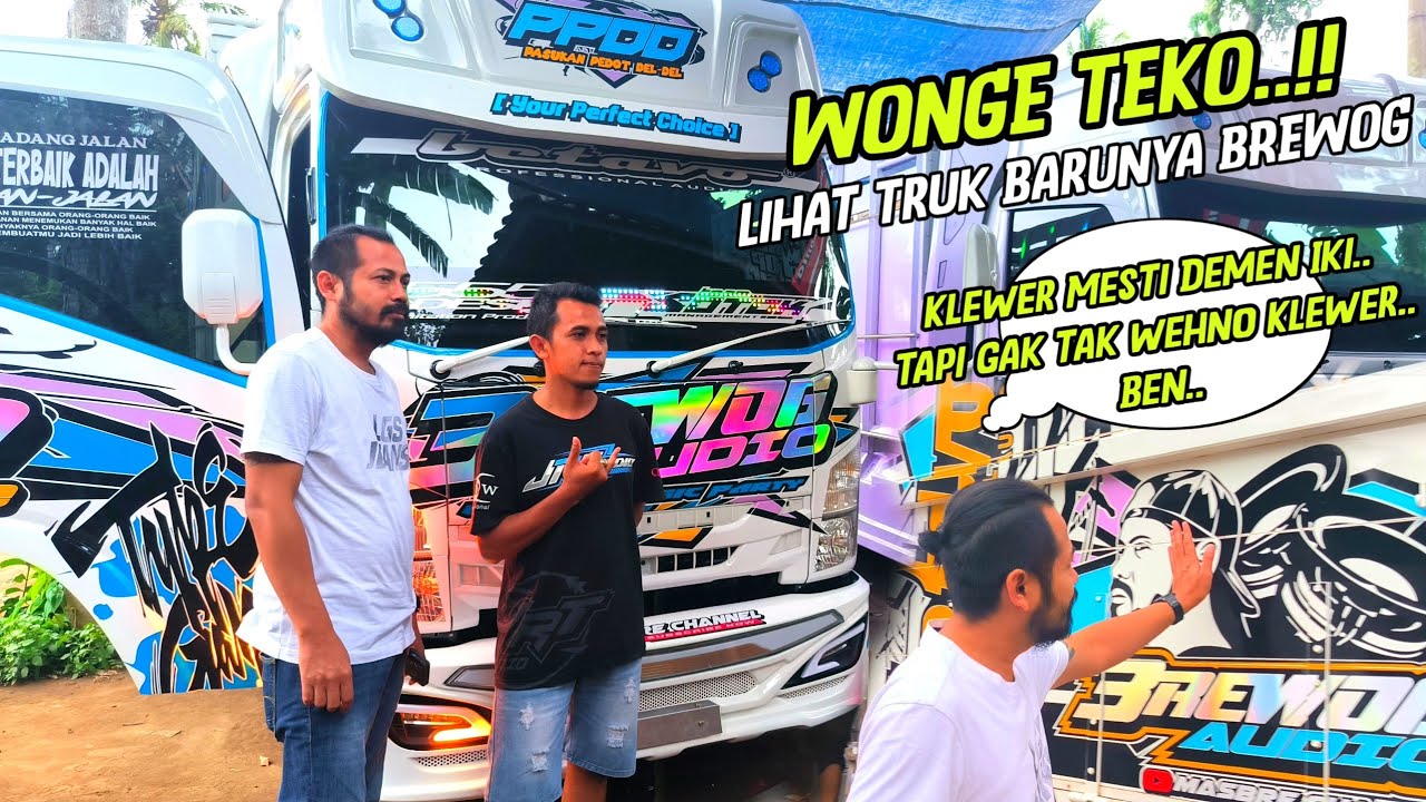 Full senyum,Untuk Pertama kalinya Mas Bre pantau Truk Baru BREWOG,,Katanya Puas Banget 🔥