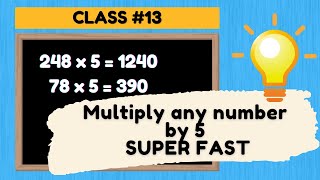 Multiplying numbers mentally | Multiplying by 5 trick | Mental Maths Class #13 screenshot 4