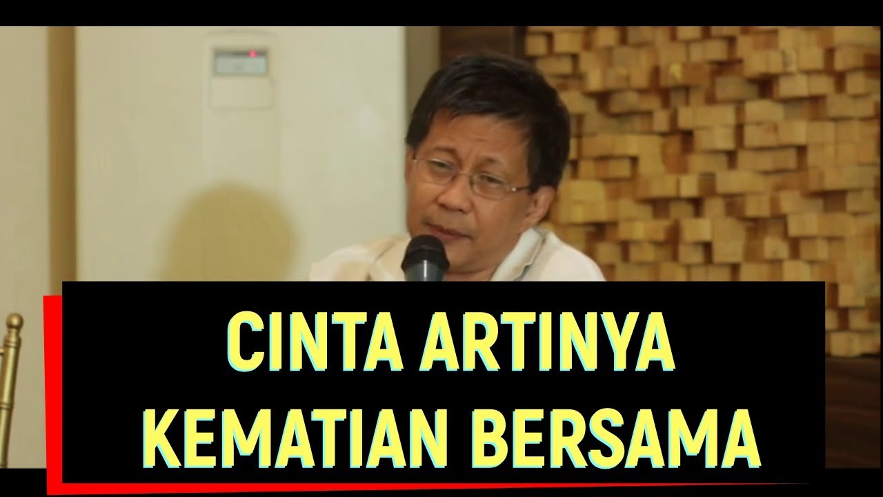 Rocky Gerung Cinta Artinya Kematian Bersama Youtube