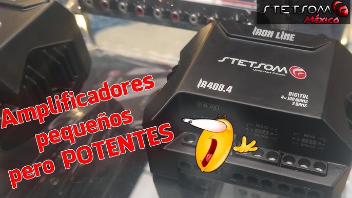 Amplificador Auto Stetsom 4 Canales Potencia 400 W Rms 2 Ohm