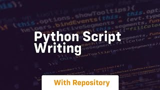 python script writing