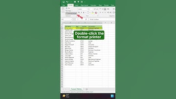 Format Painter in Excel🎨 #microsoftexcel