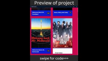 Movie App Create Using Html,Css and Javascript #shorts app developer #css #html #javascript #app