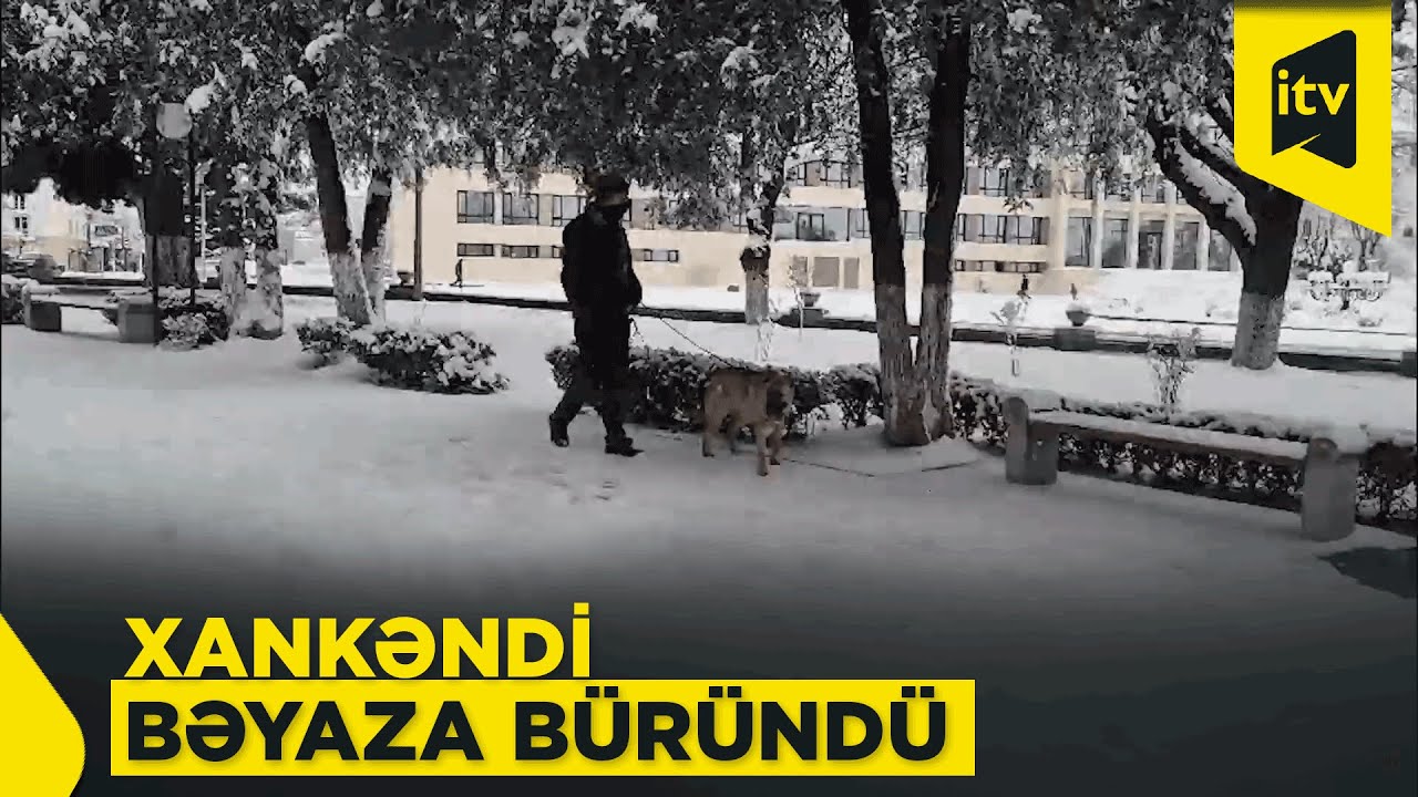 Xankəndidə qar örtüyünün hündürlüyü 15 santimetri keçdi