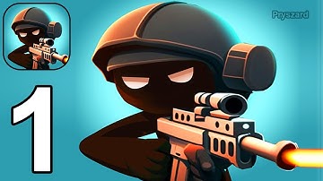 Stickman Warfare Battle Strike - Gameplay Walkthrough Part 1 Train Mission (iOS, Android)