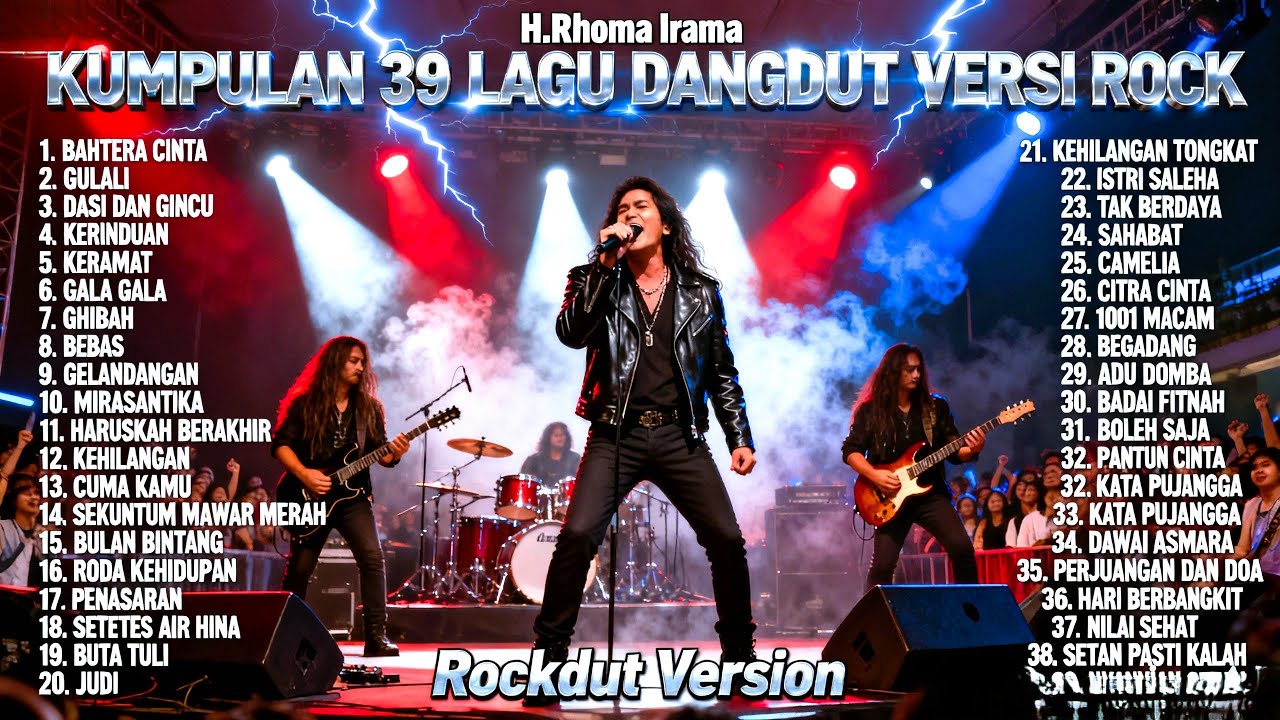 Kumpulan 39 Lagu Dangdut H. Rhoma Irama Versi Rock Metal | Rockdut Version Full Album
