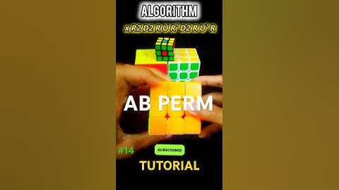 AB PERM TUTORIAL?🤯  #shorts #rubikscube #viralshorts