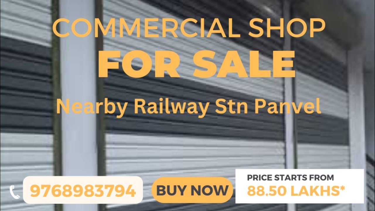 Commercial Shop for Sale|Nearby Panvel Stn| Corner Plot 