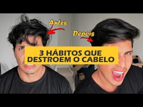 Vídeo: 3 Piores Hábitos Que Estragam Seu Cabelo