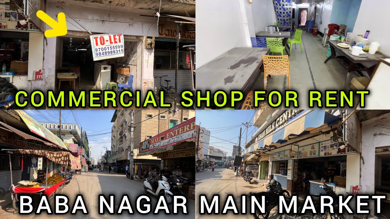 COMMERCIAL SHOP FOR RENT BABA NAGAR MAIN MARKET COMMERCIAL SPACE FOR RENT