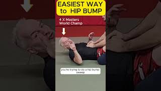 BJJ BEGINNER 😀 How to HIP BUMP SWEEP