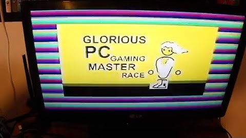 ZX Spectrum loading the PC Master Race logo