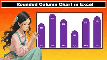 Rounded Column Chart in Excel  | Excel Dashboards | Excel Charts | Excel Tutorial