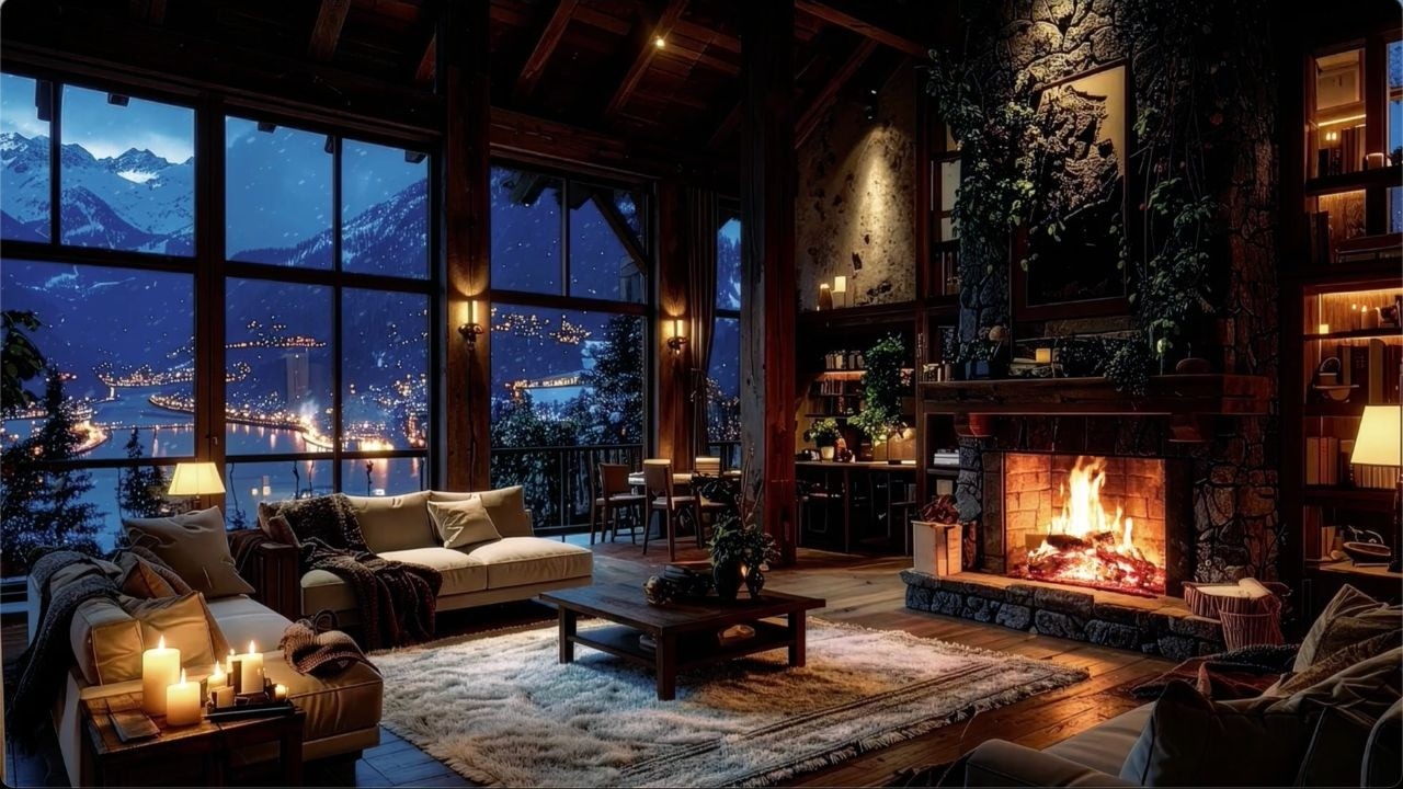 ☕Warm Relaxing Jazz Music with Cozy Coffee Shop for Working, Studying, Sleeping #274M