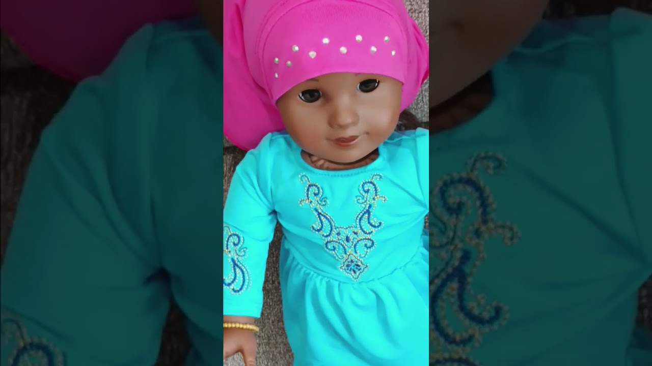 American girl Eid Al Fitr holiday outfit for 18in dolls