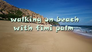 walking on beach with fimi palm |  walking on beach footage | Fimi Palam | Beach Sunrise 4K Video