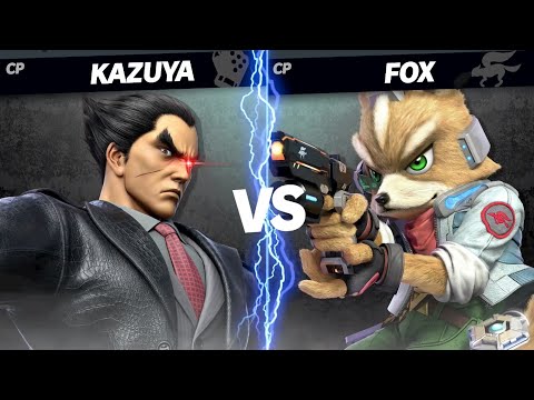 【スマブラSP】CPUカズヤ最強説　検証　VSフォックス編