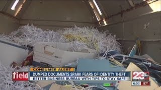 Dumped documents spark fears of identity theft