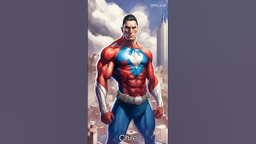 Ai art variant - superheroes of each country (part1)