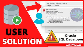 ORACLE SQL TUTORIAL:  Invalid common user or role name | SOLUTION with graphic interface ORA-65096