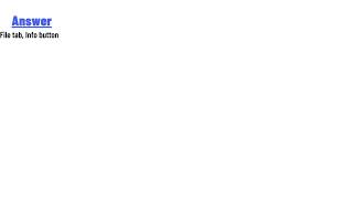 On which tab and button are document properties located for editing?