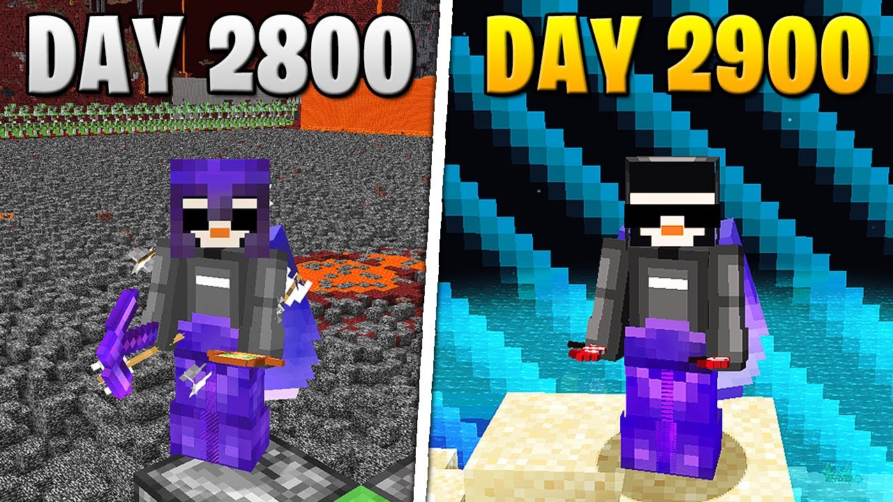 I Survived 2,900 Days in HARDCORE Minecraft - YouTube