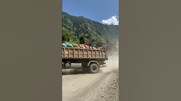 Truck Fails Uphill and Flips Backwards – Caught on Camera! #truck #viralvideo #shorts #dumptruck