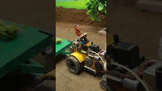DIY Mini Tractor Cow Grass Project | Amazing Farming Ideas | #shorts