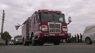 Procession For Victims Of Cal Fire Mid Air Collision