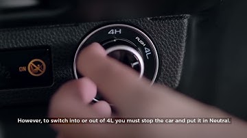 ISUZU D-Max Off-road Function - 4WD Switch