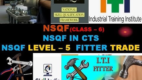NSQF  (CLASS-6) NSQF in CTS TRADE –ITI, NSQF LEVEL -5  FITTER TRADE- BY - PRASANNA G N