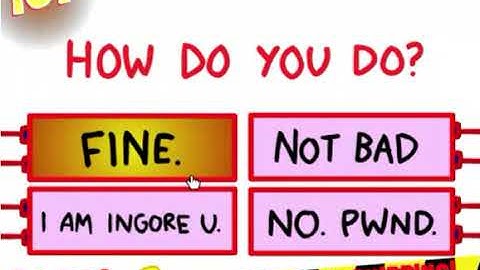 The Impossible quiz question 107 game over.