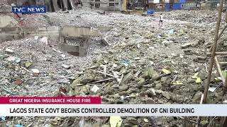 Lagos State Govt. Begins Controlled Demolition Of GNI Building screenshot 4