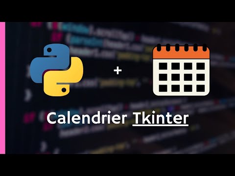 Comment créer un calendrier avec Tkinter ? #python #tkintertutorial #calendar